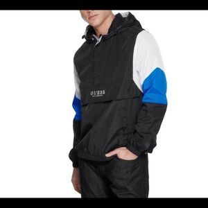 NEW GUESS Thompson Color-Block Windbreaker SZ S